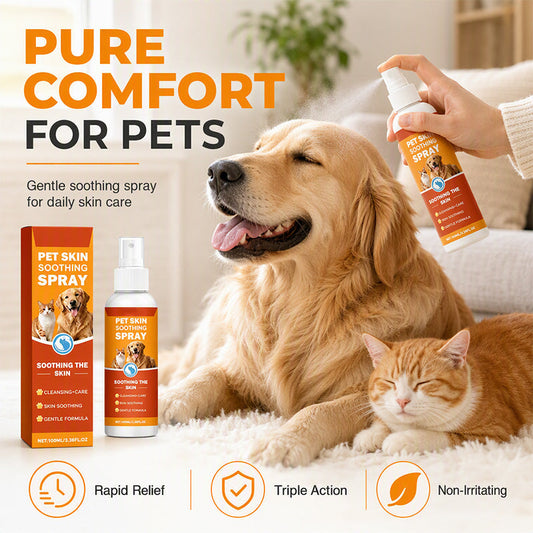 Pet Skin Soothing Spray – Gentle Itch Relief & Hydrating Care for Dogs & Cats