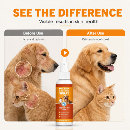 Pet Skin Soothing Spray – Gentle Itch Relief & Hydrating Care for Dogs & Cats