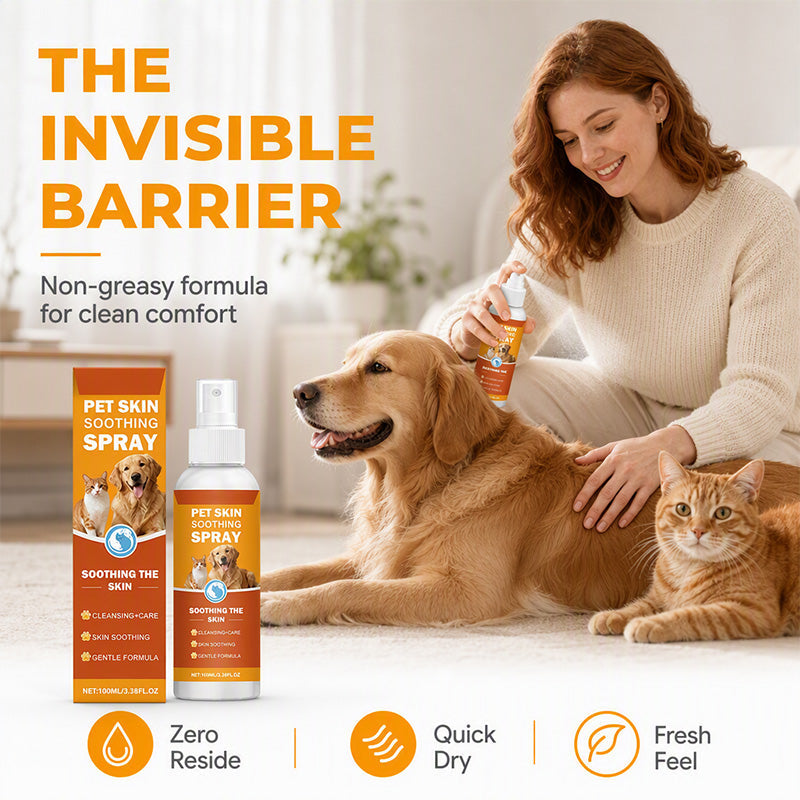 Pet Skin Soothing Spray – Gentle Itch Relief & Hydrating Care for Dogs & Cats