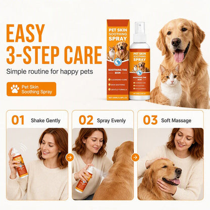 Pet Skin Soothing Spray – Gentle Itch Relief & Hydrating Care for Dogs & Cats