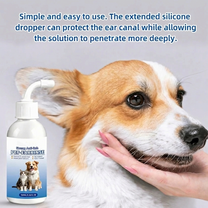 Gentle Pet Ear Wash | Odor-Free Cleaning for Dogs & Cats