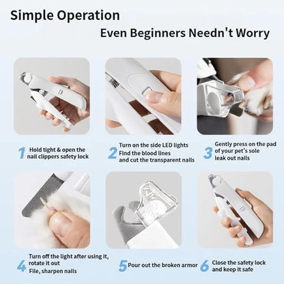 2-in-1 LED Pet Nail Trimmer